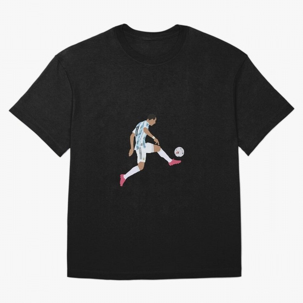 Angel Di Maria Argentina Football Player Classic T-Shirt Follow the Final Road of FIFA World Cup 2026 Spirit, Capturing France and Portugal, Messi and Cristiano Ronaldo, Goal Celebration Energy, Supporter Heritage, Football Icons and Worldwide