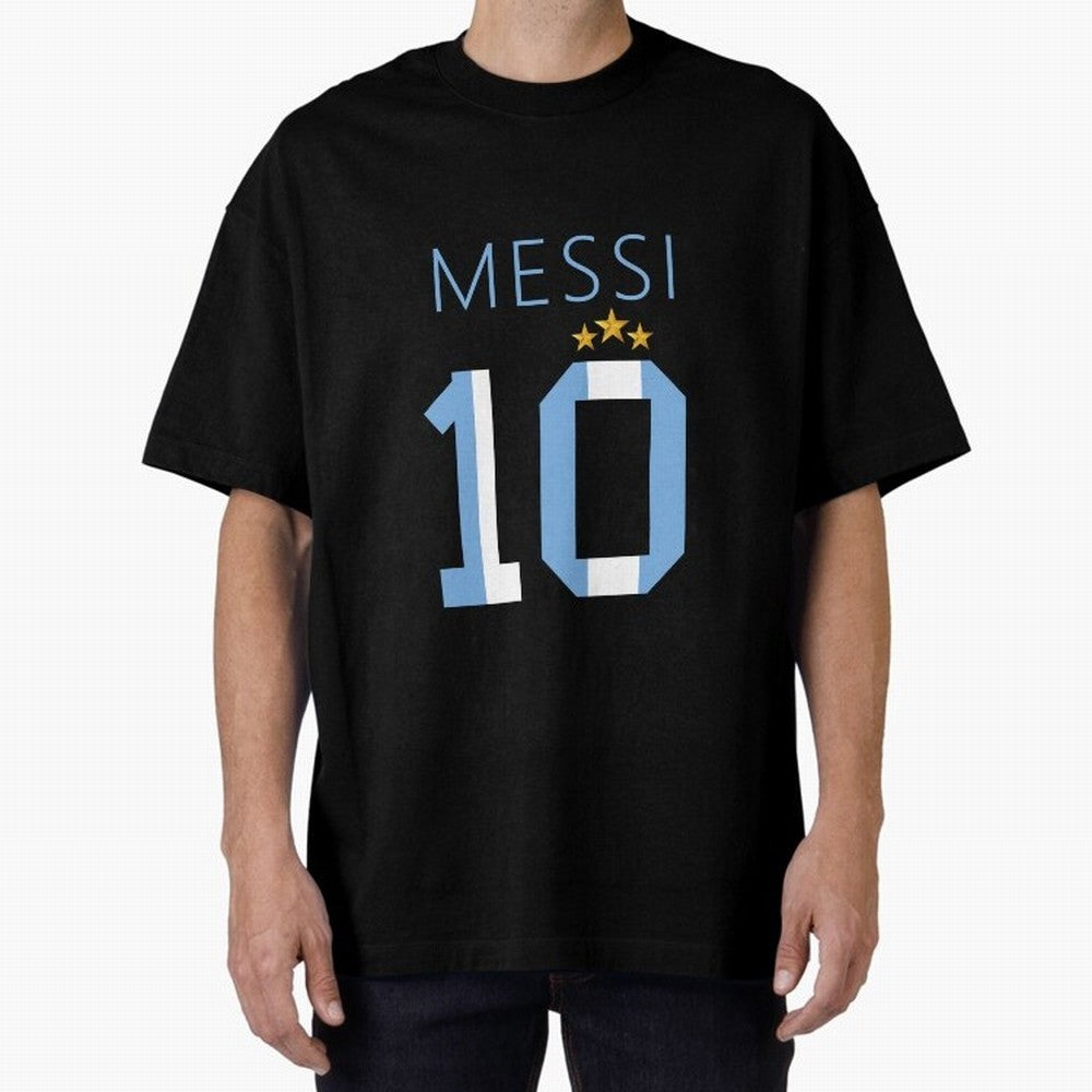 Messi argentina number 10 with 3 stars ver 1 Classic T-Shirt Fuel Your Fan Pride for FIFA World Cup 2026 Group Stage Built around Messi, CR7 and Mbappe, England, France and Netherlands Energy, Soccer Culture, Superstar Moments, National Team Dreams