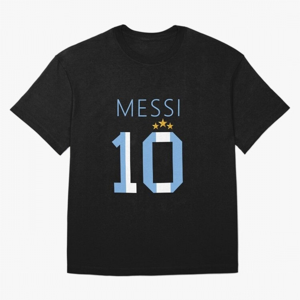 Messi argentina number 10 with 3 stars ver 1 Classic T-Shirt Fuel Your Fan Pride for FIFA World Cup 2026 Group Stage Built around Messi, CR7 and Mbappe, England, France and Netherlands Energy, Soccer Culture, Superstar Moments, National Team Dreams