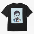 Messi Pop Art Portrait Classic T-Shirt Share FIFA World Cup 2026 Spirit, Inspired by Argentina and Brazil, Messi and Cristiano Ronaldo, Goal Celebration Energy, Supporter Heritage, Football Icons and Worldwide Tournament Joy; Built for Supporters