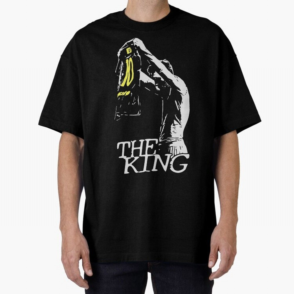 Messi Pop Art Portrait Oversized T-Shirt Feel the Heartbeat of Global Football Passion for FIFA World Cup 2026 USA Canada Mexico, Inspired by Haaland and Mbappe, Portugal, Tournament Hype, Historic Matchups, Family Viewing Parties and Global Sports