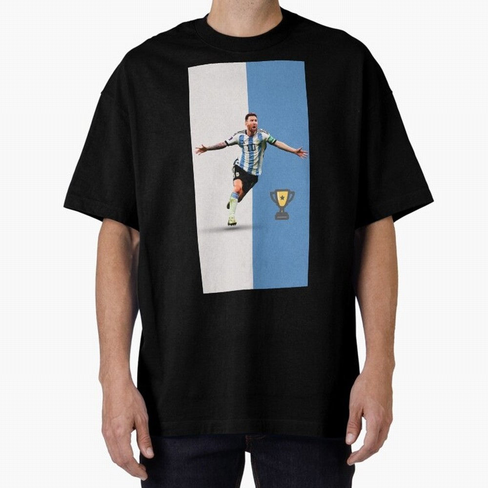 World Cup /Lional Messi/football, soccer Oversized T-Shirt Carry FIFA World Cup 2026 Group Stage for Fans of Mbappe and Neymar and Argentina and Brazil, Bringing Worldwide Fan Energy, Dramatic Goals, Stadium Lights and Championship Celebrations;