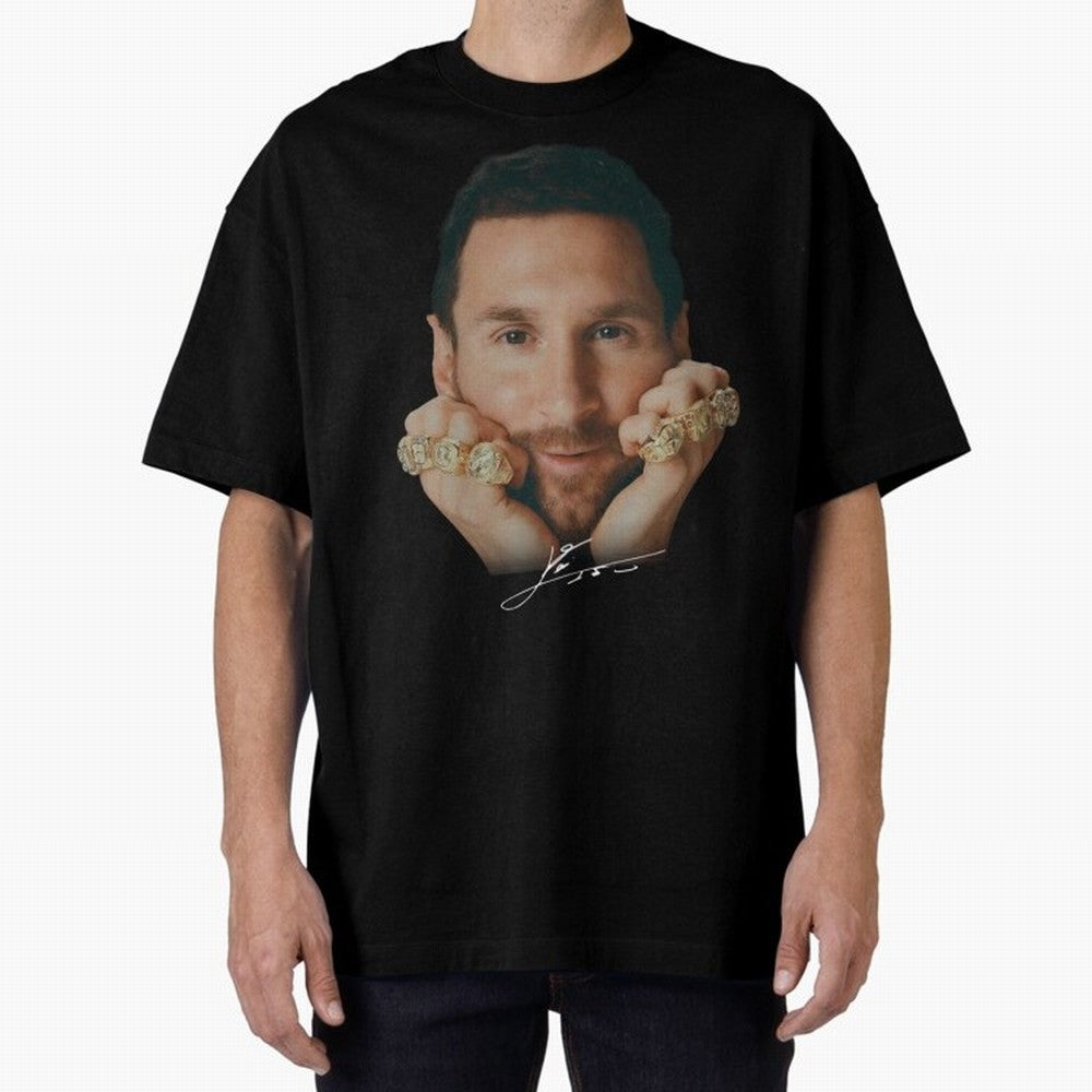 Lionel Messi 8 Ballon d'Or Gold Rings Classic T-Shirt Cheer for Global Football Passion for FIFA World Cup 2026 USA Canada Mexico, Built around Cristiano Ronaldo, Haaland and CR7, Argentina, Goal Celebration Energy, Supporter Heritage, Football
