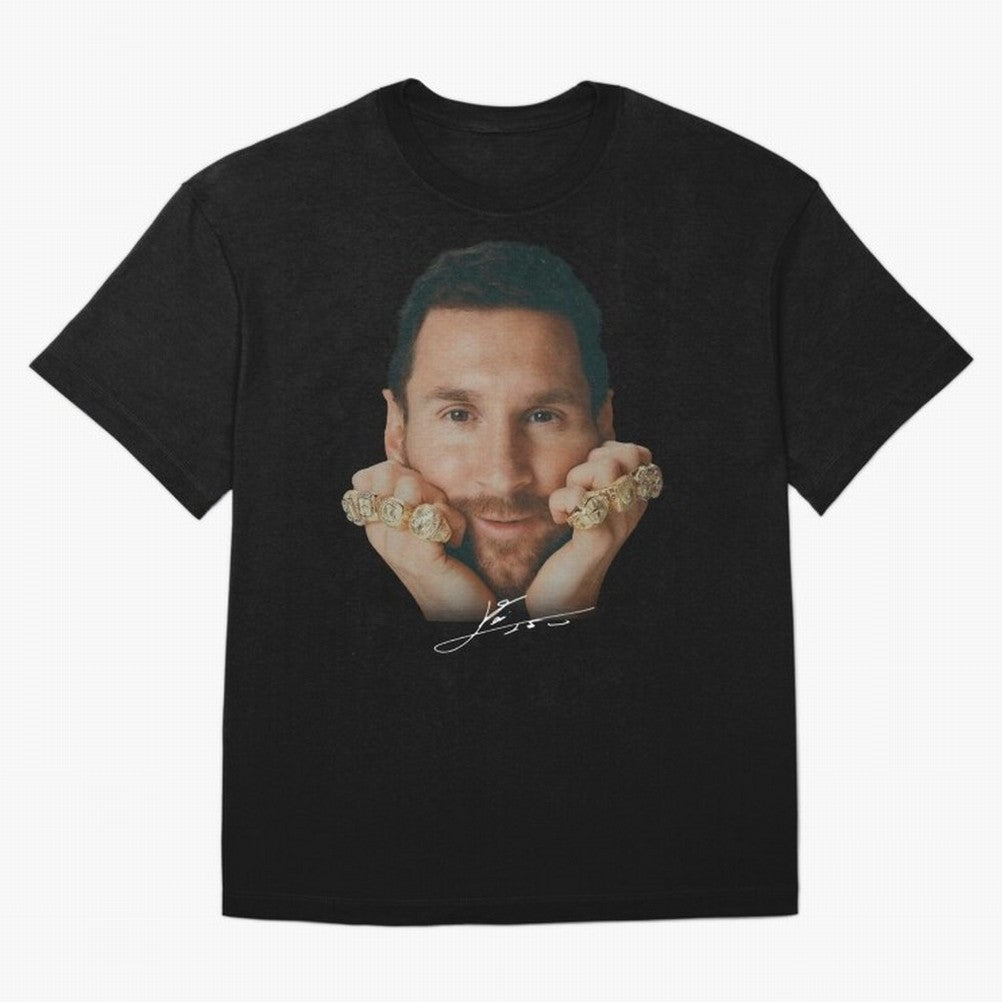 Lionel Messi 8 Ballon d'Or Gold Rings Classic T-Shirt Cheer for Global Football Passion for FIFA World Cup 2026 USA Canada Mexico, Built around Cristiano Ronaldo, Haaland and CR7, Argentina, Goal Celebration Energy, Supporter Heritage, Football