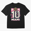 Messi Pop Art Portrait Classic T-Shirt Carry the Colors and Pride of Global Football Passion for FIFA World Cup 2026 Group Stage, Celebrating Haaland, Brazil, Portugal and Argentina, Vintage Soccer Flavor, Modern Football Stars, National Flags and