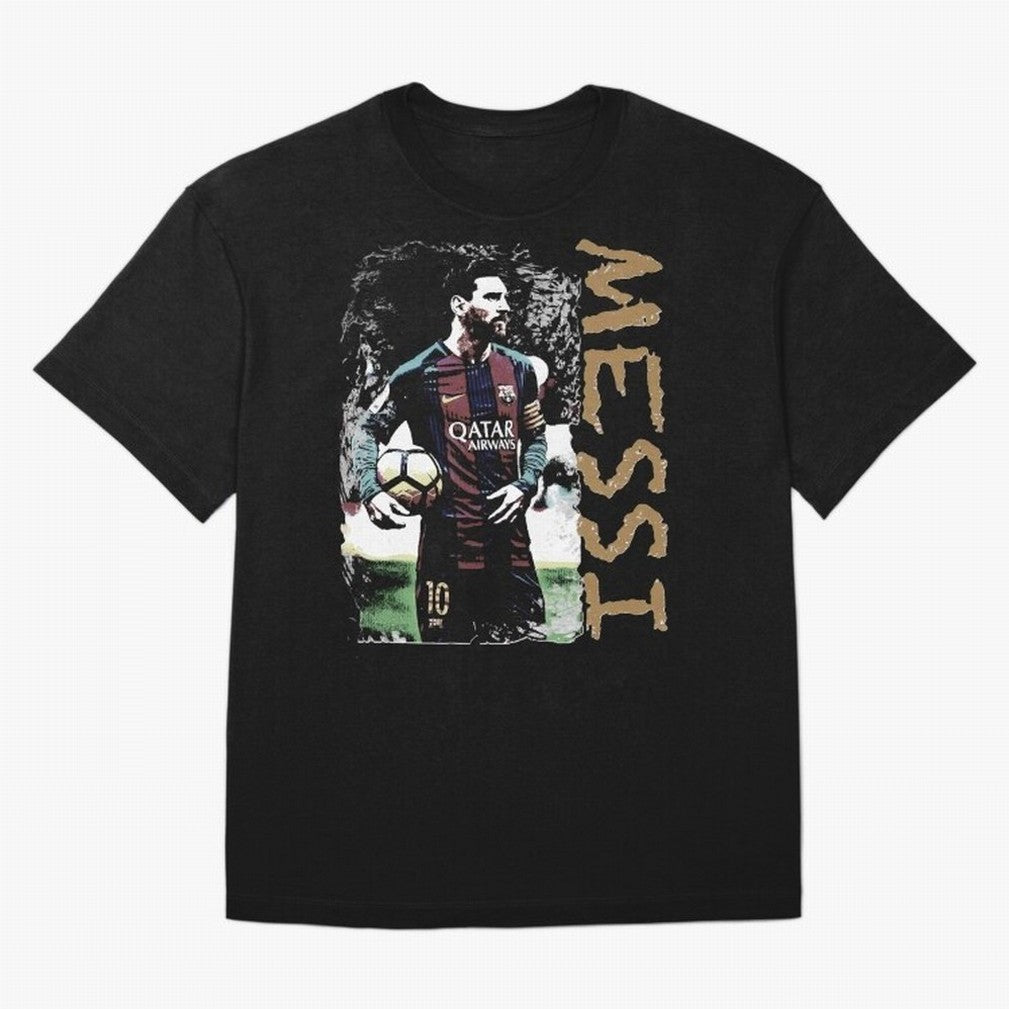 Messi Pop Art Portrait Oversized T-Shirt Bring Match Day Fire to the FIFA World Cup 2026 Group Stage Journey through CR7 Highlights, Argentina Pride, Vintage Soccer Flavor, Modern Football Stars, National Flags and Final Night Emotion; Made for