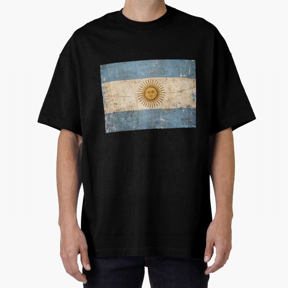 Vintage Argentina Flag Soccer Fan Design Classic T-Shirt Represent the Passion of FIFA World Cup 2026 Inspired by Neymar, Argentina Energy, Game Day Rituals, Football Legends, Country Pride and the Road to the Final; Perfect for Fans, Collectors,