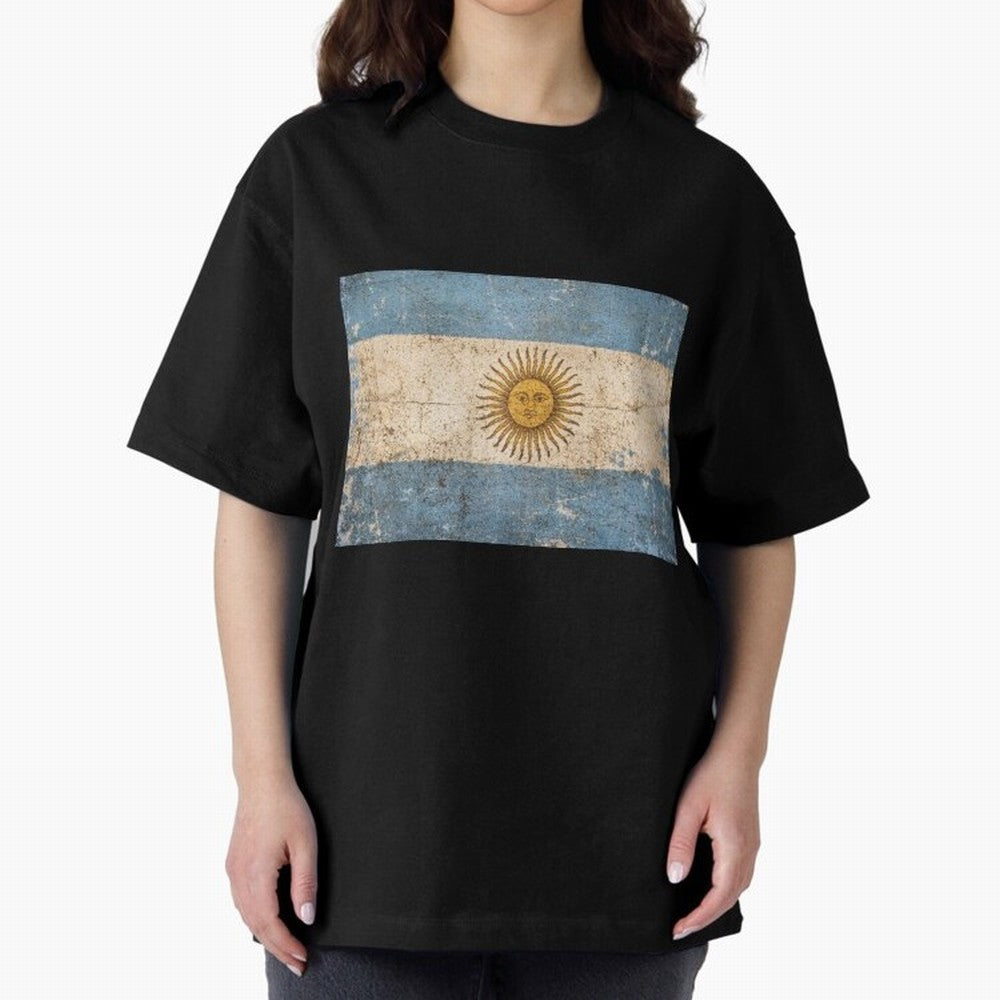 Vintage Argentina Flag Soccer Fan Design Classic T-Shirt Represent the Passion of FIFA World Cup 2026 Inspired by Neymar, Argentina Energy, Game Day Rituals, Football Legends, Country Pride and the Road to the Final; Perfect for Fans, Collectors,