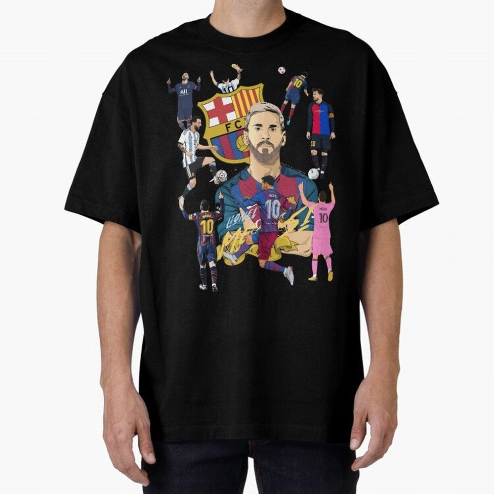 Messi Pop Art Portrait Classic T-Shirt Celebrate Supporters United by FIFA World Cup 2026 for Fans of Mbappe and Neymar and France and Portugal, Bringing Football Festival Excitement, Trophy Ambitions, Country Rivalries and Star Player Buzz; Ideal