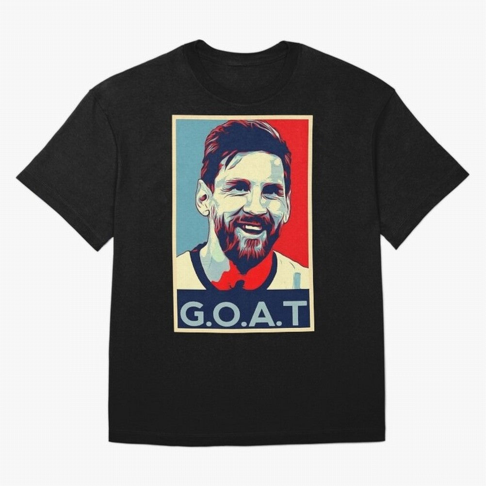 Messi Pop Art Portrait Classic T-Shirt Feel the Heartbeat of the FIFA World Cup 2026 Group Stage Journey through Neymar, Haaland and Cristiano Ronaldo Highlights, Portugal Pride, Supporter Pride, Iconic Celebrations, Legendary Names and Global