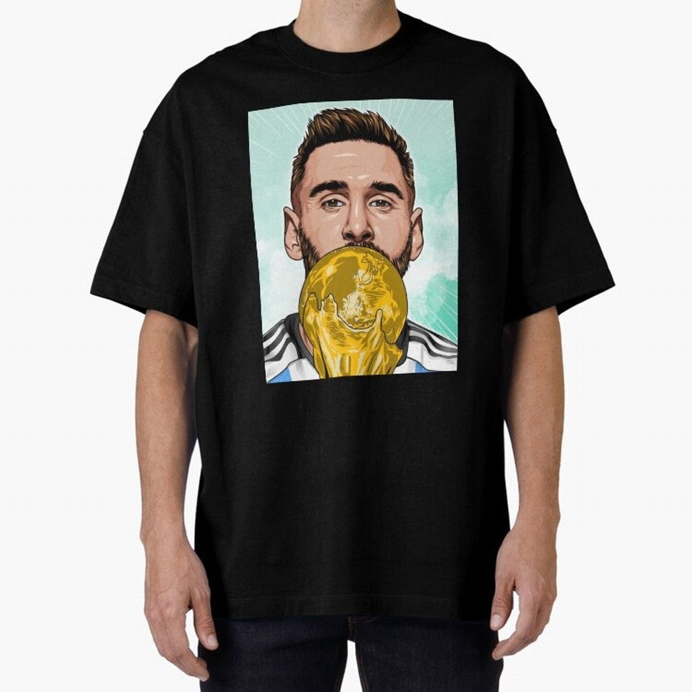Messi goat Oversized T-Shirt Turn Every Weekend Toward FIFA World Cup 2026 for Fans of CR7 and Portugal, Spain and Germany, Bringing Soccer Culture, Superstar Moments, National Team Dreams and Competitive Fire; Great for Supporters Who Love