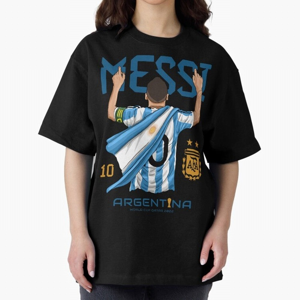 Messi Pop Art Portrait Classic T-Shirt Show Support during FIFA World Cup 2026 Driven by Mbappe, England and Germany Energy, Game Day Rituals, Football Legends, Country Pride and the Road to the Final; Made for Die Hard Supporters, Soccer Lovers,
