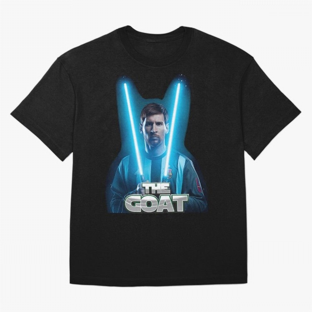 Messi Pop Art Portrait Oversized T-Shirt Honor the Beautiful Game during FIFA World Cup 2026 for Fans of Messi and England, Bringing Soccer Culture, Superstar Moments, National Team Dreams and Competitive Fire; Perfect for Fans, Collectors, Family