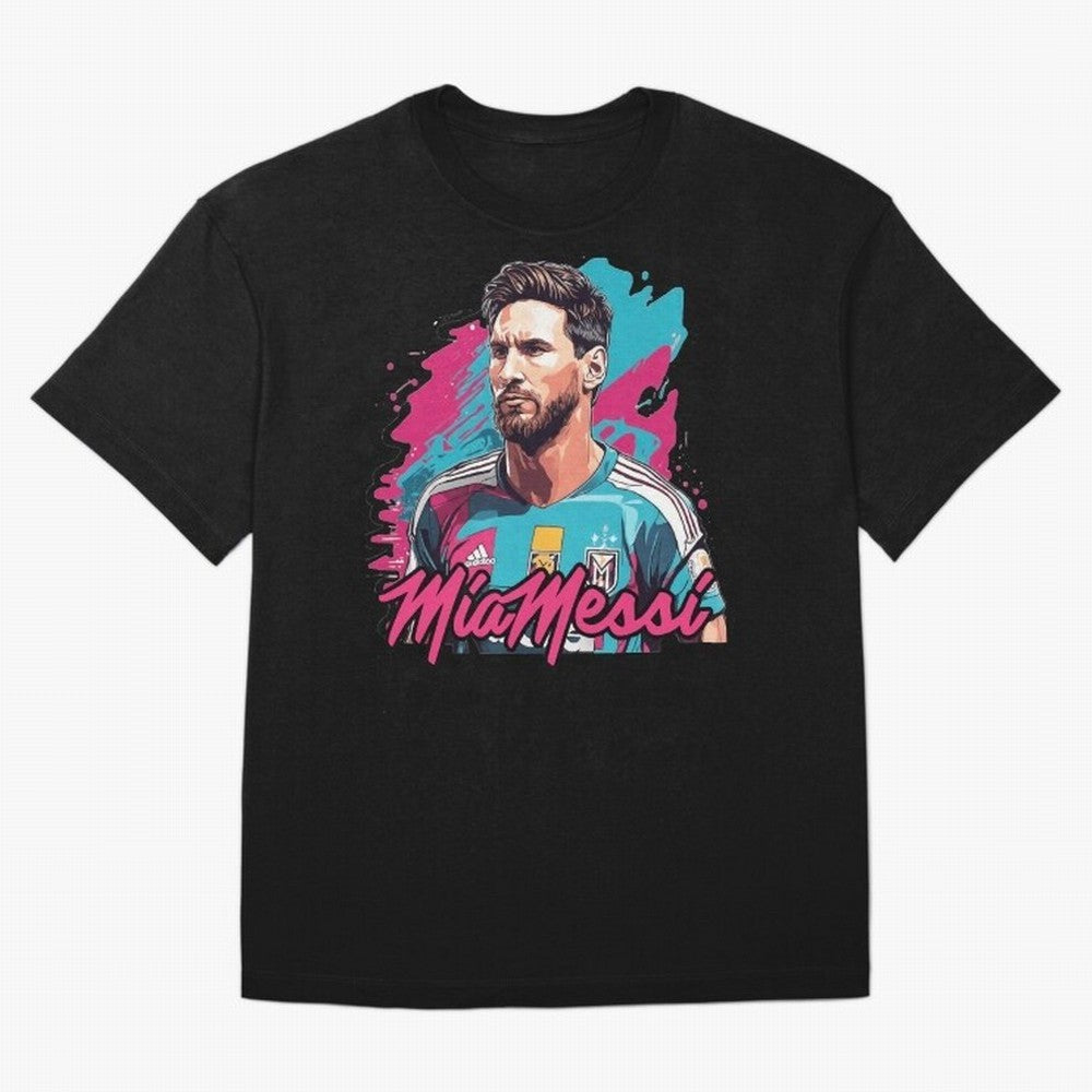 Messi Pop Art Portrait Oversized T-Shirt Make Every Match About the FIFA World Cup 2026 Journey through Cristiano Ronaldo, Haaland and CR7 Highlights, Portugal, Spain and Germany Pride, Champion Mindset, Group Stage Buzz, Knockout Tension and