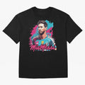 Messi Pop Art Portrait Oversized T-Shirt Make Every Match About the FIFA World Cup 2026 Journey through Cristiano Ronaldo, Haaland and CR7 Highlights, Portugal, Spain and Germany Pride, Champion Mindset, Group Stage Buzz, Knockout Tension and
