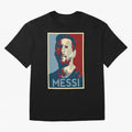 Lionel Messi Oversized T-Shirt Celebrate Soccer Greatness during Match Day Hype around FIFA World Cup 2026 Group Stage, Cristiano Ronaldo, England and Germany, Stadium Memories, Football Loyalty, International Chants and Championship Tradition;