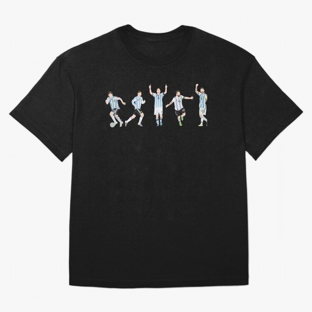 Messi in the World Cups since 2006 Oversized T-Shirt Show Your Stadium Side during Global Football Passion for FIFA World Cup 2026 USA Canada Mexico, Driven by Mbappe and Neymar, Argentina and Brazil, Soccer Culture, Superstar Moments, National