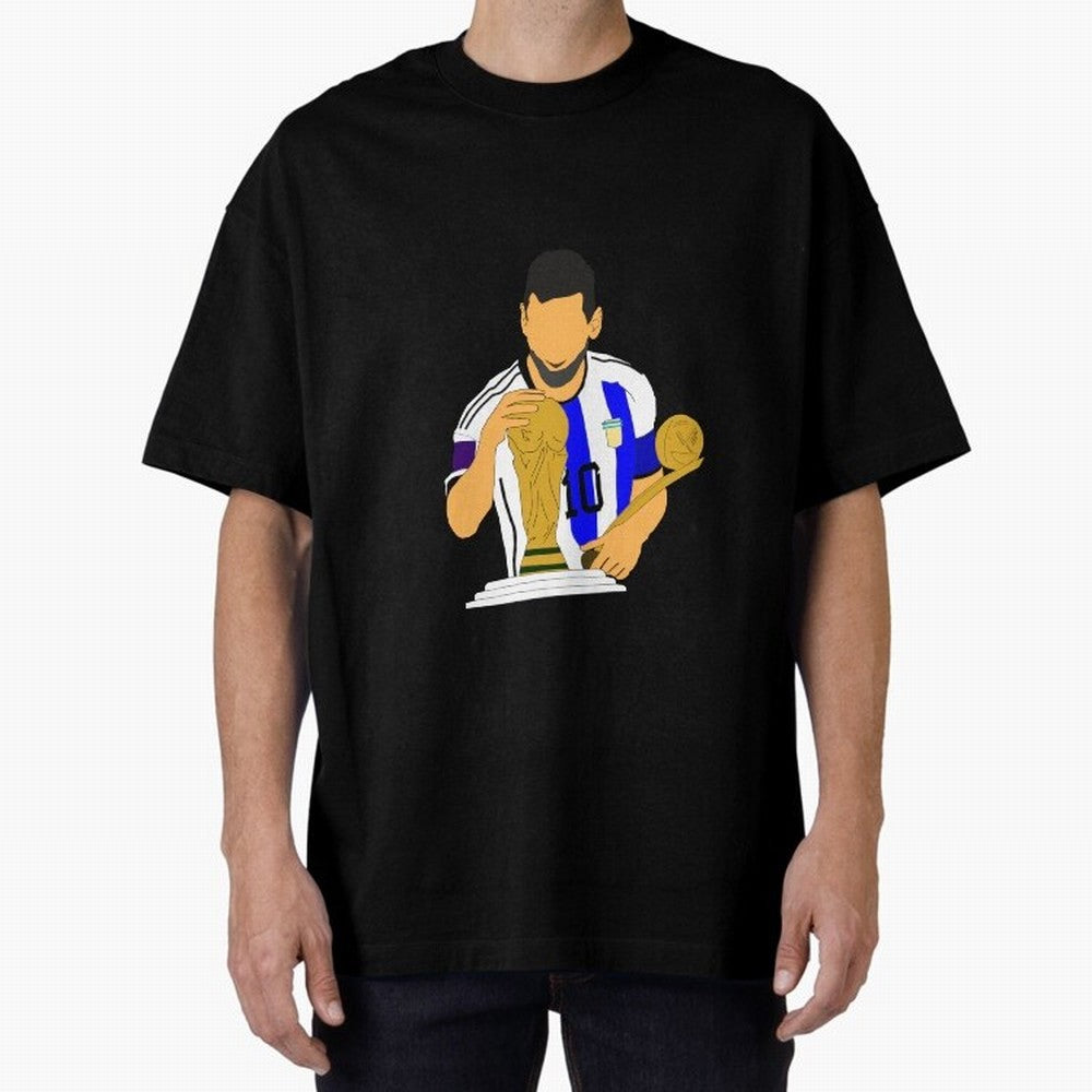 lionel messi Oversized T-Shirt Bring World Football Passion into Global Football Passion for FIFA World Cup 2026 USA Canada Mexico, Featuring CR7, Brazil, Football Passion, Legendary Performances, Festival Vibes and Supporter Community; Built for
