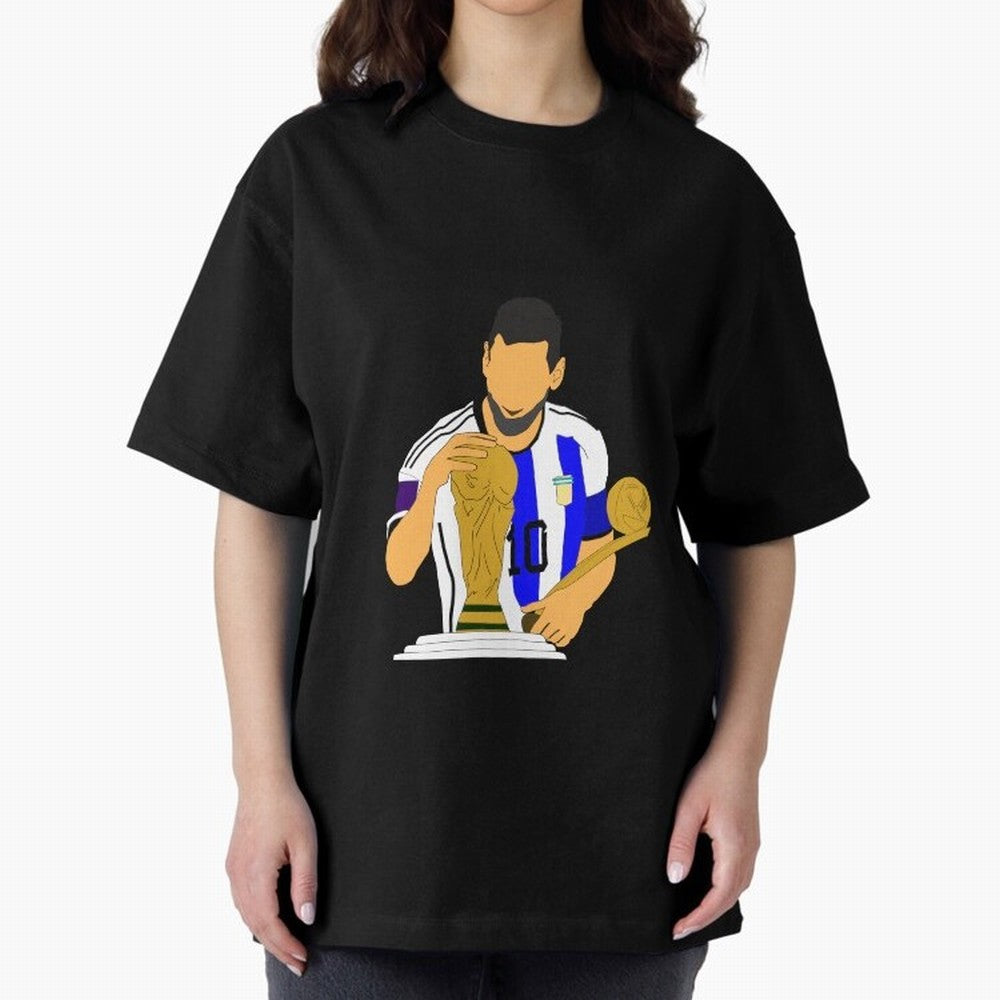 lionel messi Oversized T-Shirt Bring World Football Passion into Global Football Passion for FIFA World Cup 2026 USA Canada Mexico, Featuring CR7, Brazil, Football Passion, Legendary Performances, Festival Vibes and Supporter Community; Built for