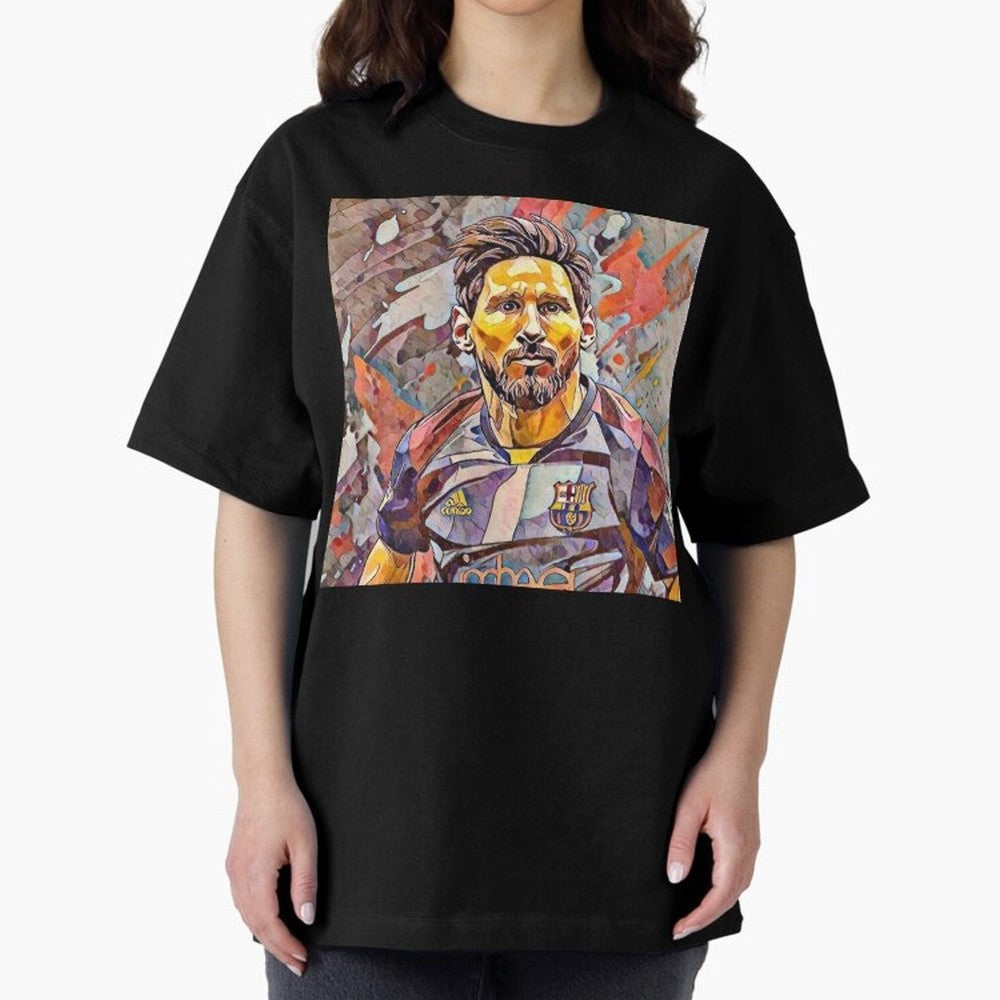 Messi art Oversized T-Shirt Celebrate Every Goal in FIFA World Cup 2026 USA Canada Mexico Spirit, Capturing Spain and Netherlands, Neymar, Game Day Rituals, Football Legends, Country Pride and the Road to the Final; Ideal for Fans Who Follow Messi,