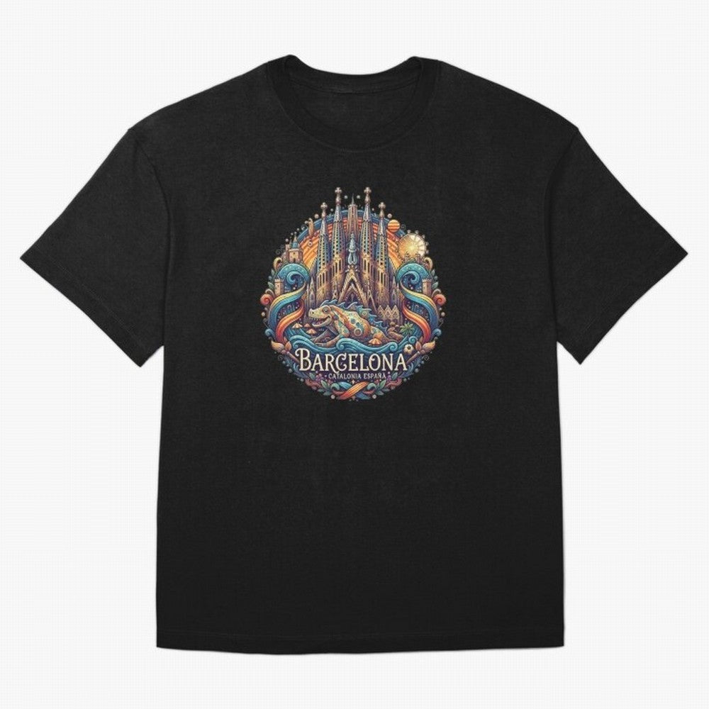 BARCELONA Oversized T-Shirt Spotlight FIFA World Cup 2026 USA Canada Mexico Inspired by Cristiano Ronaldo, Haaland and CR7, Spain Energy, Fan Favorite Moments, National Team Passion, Big Match Drama and Soccer History; Perfect for Fans, Collectors,