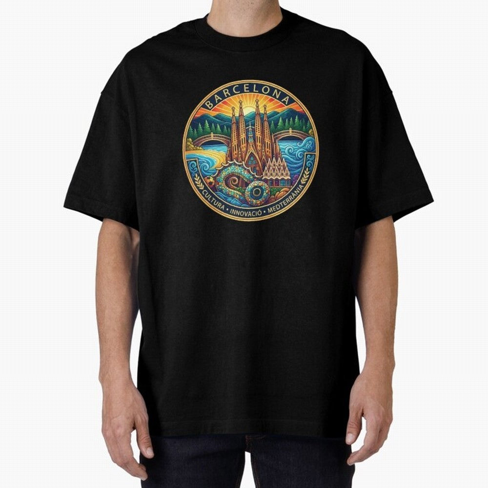 BARCELONA Oversized T-Shirt Celebrate Unforgettable Nights in the FIFA World Cup 2026 USA Canada Mexico Journey through Mbappe and Neymar Highlights, France Pride, Football Passion, Legendary Performances, Festival Vibes and Supporter Community;