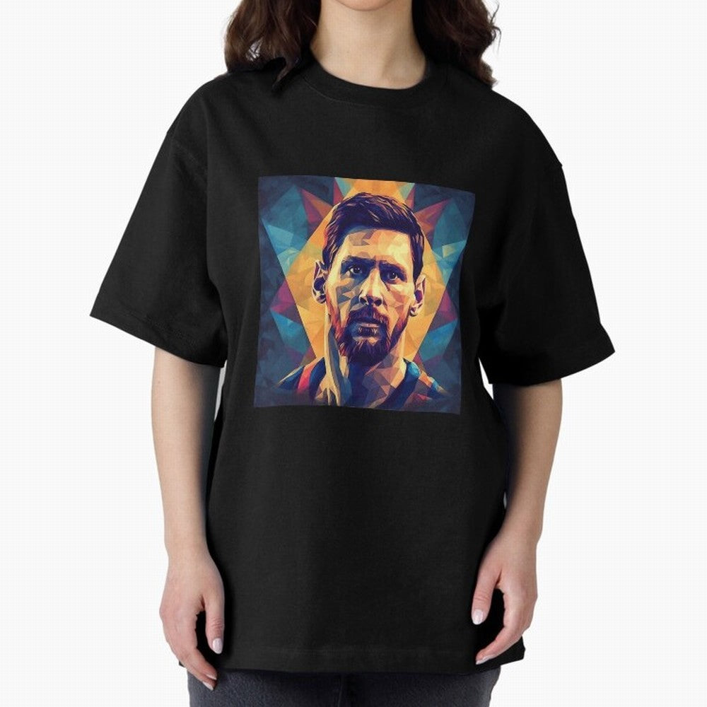 Lionel Messi Portrait Vector Classic T-Shirt Turn Football Passion into Match Day Hype around FIFA World Cup 2026 Group Stage, Haaland, France, Soccer Culture, Superstar Moments, National Team Dreams and Competitive Fire; Great for Watch Parties,