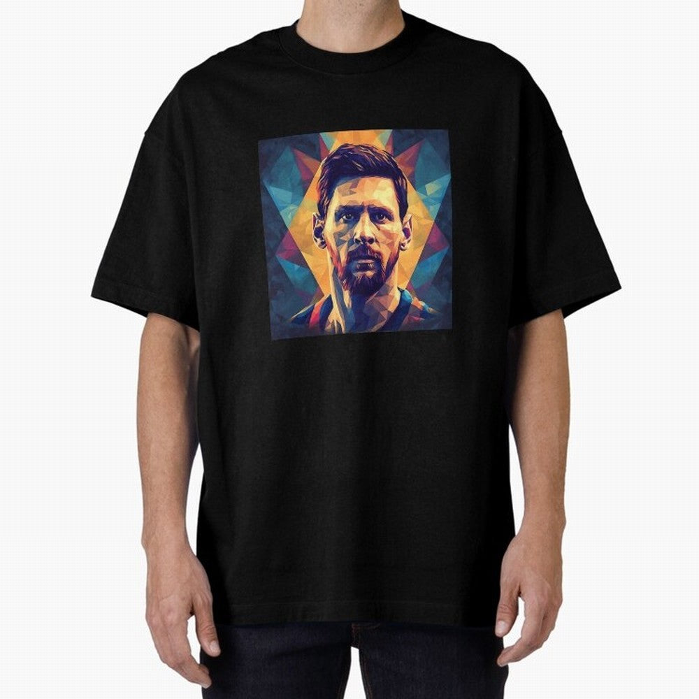 Lionel Messi Portrait Vector Classic T-Shirt Turn Football Passion into Match Day Hype around FIFA World Cup 2026 Group Stage, Haaland, France, Soccer Culture, Superstar Moments, National Team Dreams and Competitive Fire; Great for Watch Parties,