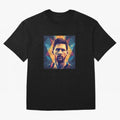 Lionel Messi Portrait Vector Classic T-Shirt Turn Football Passion into Match Day Hype around FIFA World Cup 2026 Group Stage, Haaland, France, Soccer Culture, Superstar Moments, National Team Dreams and Competitive Fire; Great for Watch Parties,