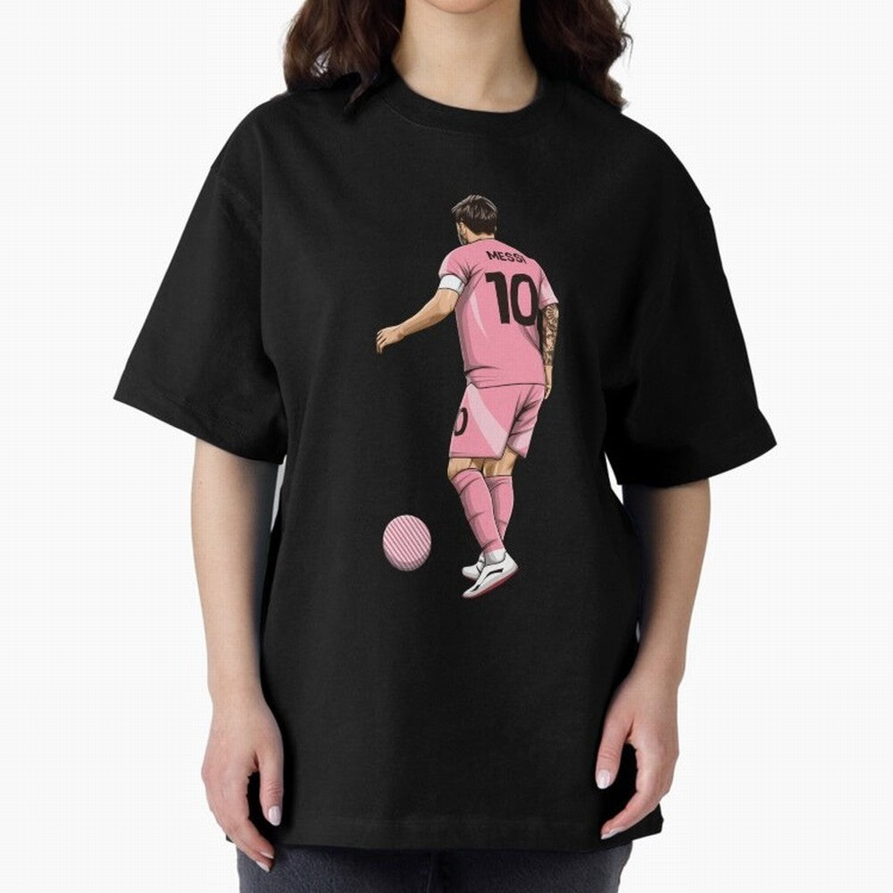 Lionel Messi Oversized T-Shirt Bring Match Day Fire to FIFA World Cup 2026 USA Canada Mexico for Fans of CR7 and Messi and England and Germany, Bringing Match Day Excitement, Supporter Culture, Golden Goals and Global Football Passion; Great for