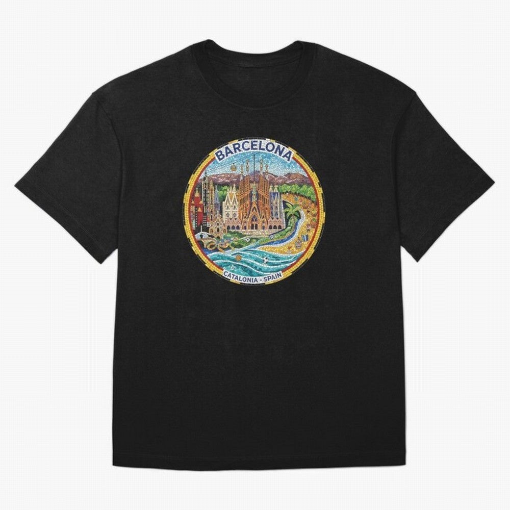 BARCELONA Oversized T-Shirt Spotlight FIFA World Cup 2026 USA Canada Mexico Inspired by Cristiano Ronaldo, Haaland and CR7, Spain Energy, Fan Favorite Moments, National Team Passion, Big Match Drama and Soccer History; Perfect for Fans, Collectors,