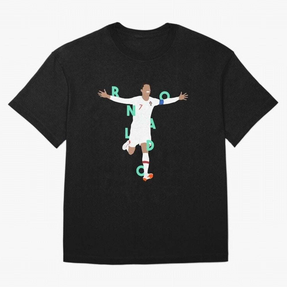 Ronaldo (Mint Green) Oversized T-Shirt Bring Legendary Rivalry Energy to Global Football Passion for FIFA World Cup 2026 Group Stage, Capturing Cristiano Ronaldo, Haaland and CR7, Argentina, France and Brazil, Game Day Rituals, Football Legends,