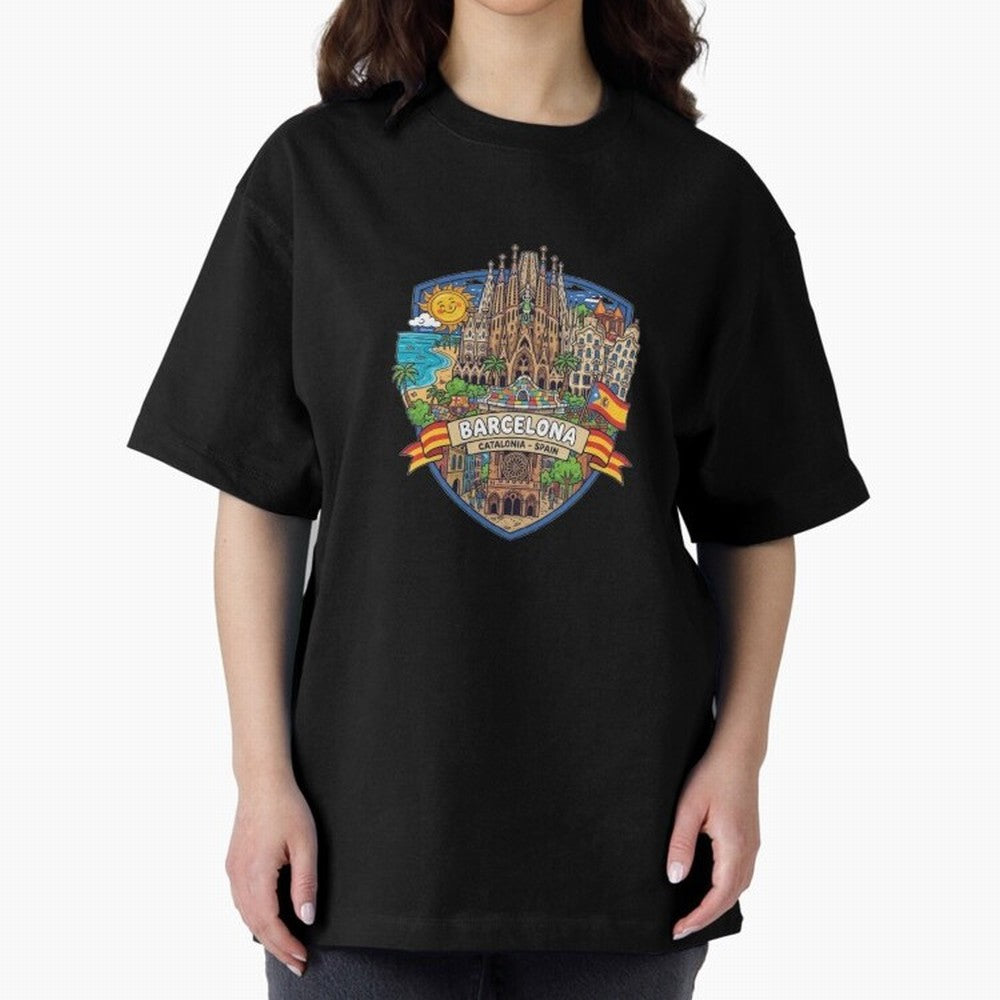 BARCELONA Classic T-Shirt Join FIFA World Cup 2026 USA Canada Mexico Spirit, with Portugal, Spain and Germany, Neymar, Vintage Soccer Flavor, Modern Football Stars, National Flags and Final Night Emotion; Created for Match Day Parties, Soccer