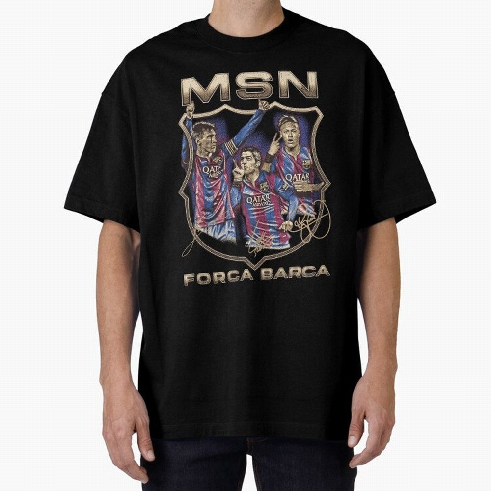 MSN of Barcelona Classic T-Shirt Live the Energy of the FIFA World Cup 2026 USA Canada Mexico Journey through Messi and Cristiano Ronaldo Highlights, Netherlands Pride, Supporter Pride, Iconic Celebrations, Legendary Names and Global Match Day