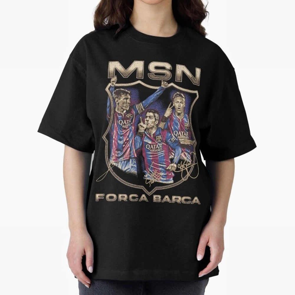 MSN of Barcelona Classic T-Shirt Live the Energy of the FIFA World Cup 2026 USA Canada Mexico Journey through Messi and Cristiano Ronaldo Highlights, Netherlands Pride, Supporter Pride, Iconic Celebrations, Legendary Names and Global Match Day