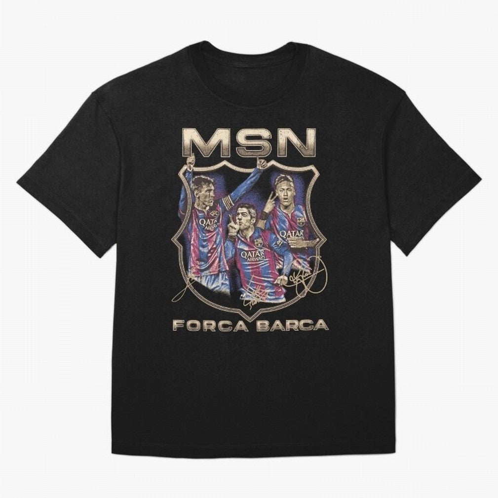 MSN of Barcelona Classic T-Shirt Live the Energy of the FIFA World Cup 2026 USA Canada Mexico Journey through Messi and Cristiano Ronaldo Highlights, Netherlands Pride, Supporter Pride, Iconic Celebrations, Legendary Names and Global Match Day