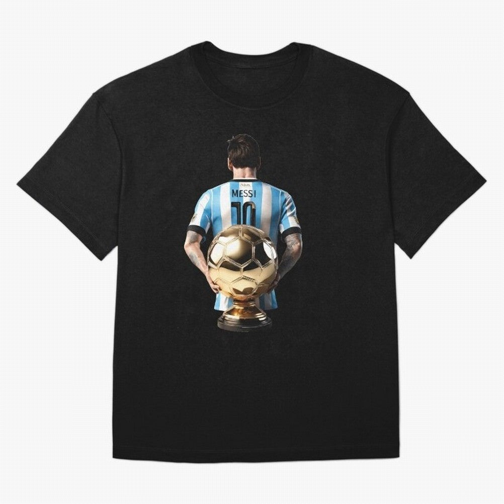 Soccer football lionel messi Barcellona Argentina illustration Oversized T-Shirt Carry the Colors and Pride of Global Football Passion for FIFA World Cup 2026 Group Stage, Celebrating Haaland, Brazil, Portugal and Argentina, Vintage Soccer Flavor,