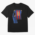 Lionel Messi Oversized T-Shirt Capture Stadium Memories from FIFA World Cup 2026 Group Stage with Haaland and Mbappe, Brazil Energy, Match Day Excitement, Supporter Culture, Golden Goals and Global Football Passion; Ideal for Football Dads,