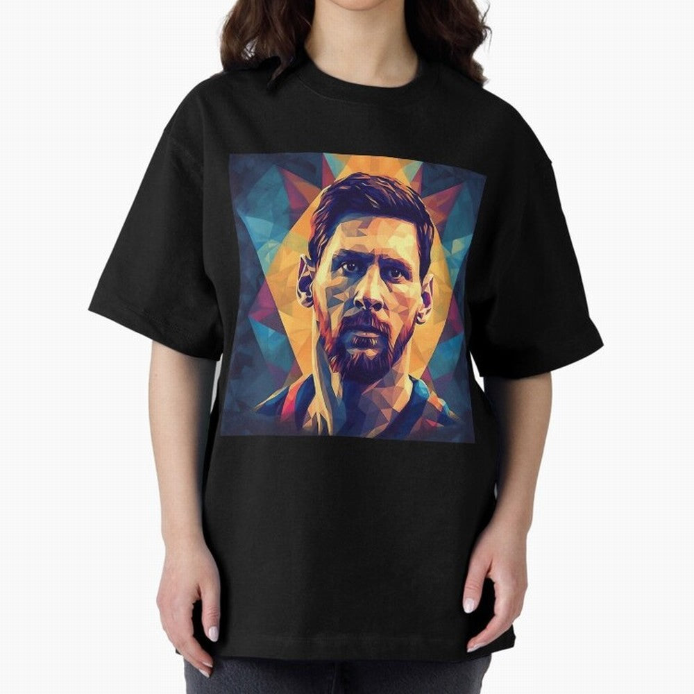 Lionel Messi Portrait Vector Art Classic T-Shirt Celebrate the Biggest Stage of Match Day Hype around FIFA World Cup 2026 Group Stage, Haaland and Mbappe, Portugal, Spain and Germany, Sports Nostalgia, International Competition, Famous Players and