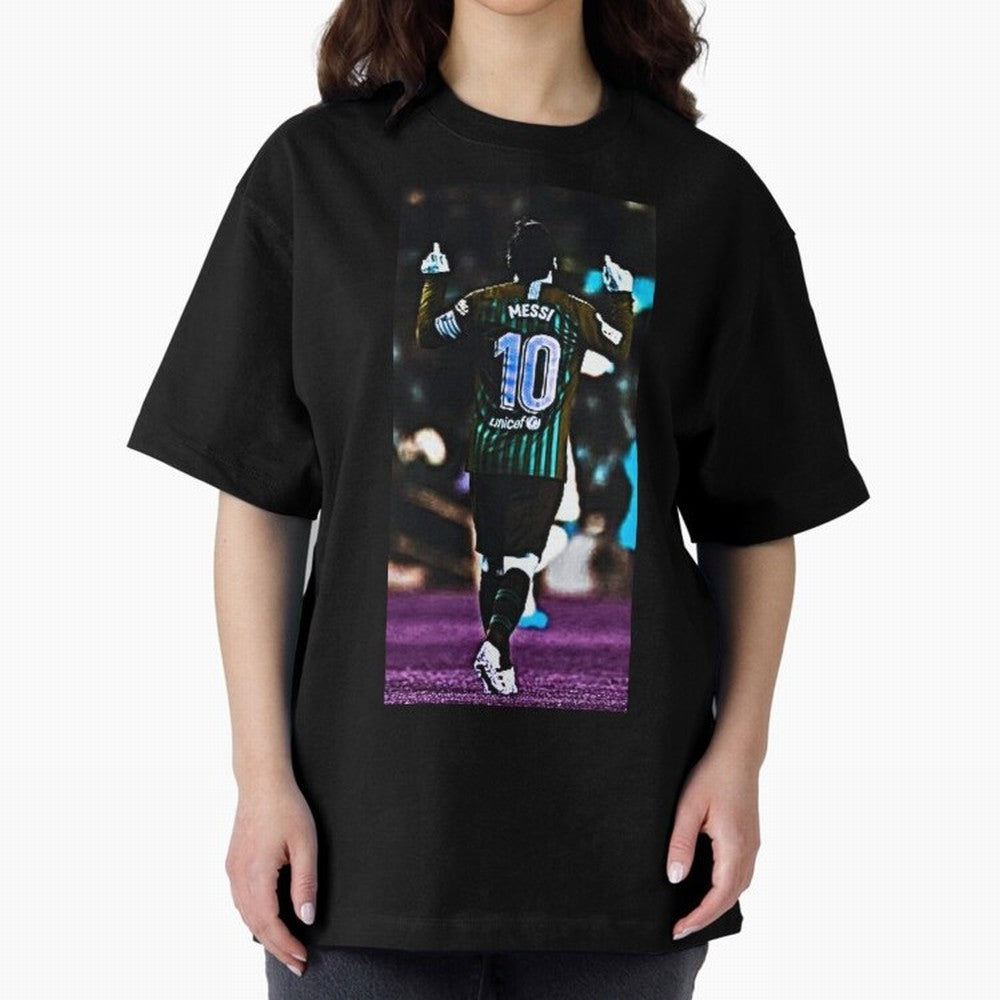 Lionel Messi Oversized T-Shirt Support the Legends of FIFA World Cup 2026 Group Stage for Fans of Neymar, Haaland and Cristiano Ronaldo and England and Germany, Bringing Vintage Soccer Flavor, Modern Football Stars, National Flags and Final Night