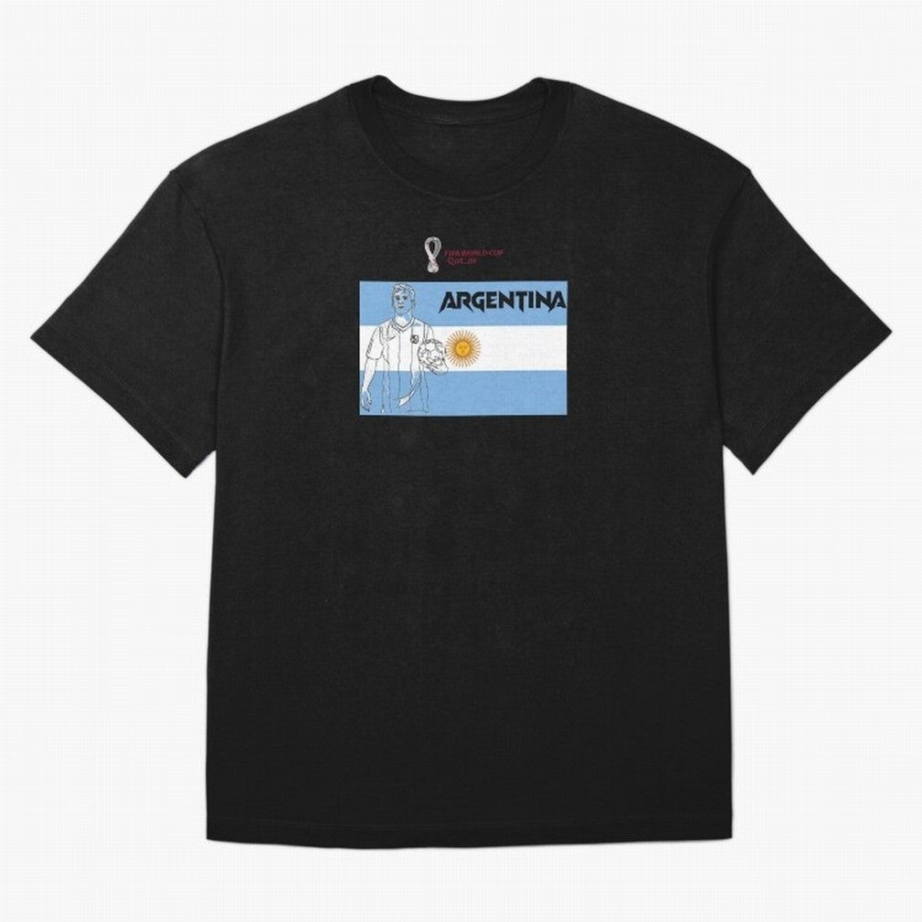 Argentina - FIFA World Cup - Qatar 2022 Oversized T-Shirt Make Memories around FIFA World Cup 2026 USA Canada Mexico Spirit, Celebrating England, Messi, Neymar and Mbappe, Football Passion, Legendary Performances, Festival Vibes and Supporter