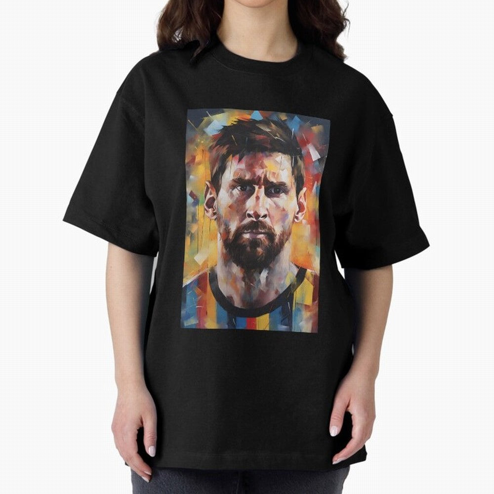 Lionel Messi Oversized T-Shirt Support Global Football Passion for FIFA World Cup 2026, Featuring Cristiano Ronaldo, Spain and Netherlands, Soccer Culture, Superstar Moments, National Team Dreams and Competitive Fire; Perfect for Fans, Collectors,