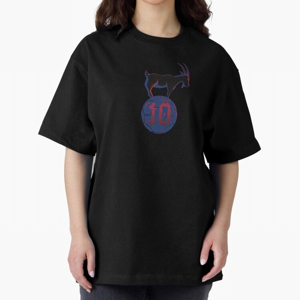 Messi 10 GOAT (Blue Soccer Ball FCB Futbol) Classic T-Shirt Keep Football History Alive during Global Football Passion for FIFA World Cup 2026 USA Canada Mexico, Built around Messi and Cristiano Ronaldo, Brazil, Championship Spirit, Famous Goals,