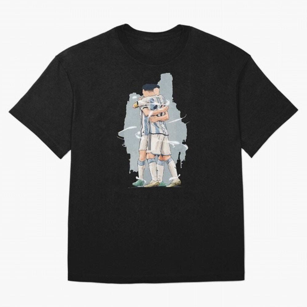 Messi with his fan Julian Alvarez World Cup 2022 Classic T-Shirt Celebrate Rivalries and Pride in the FIFA World Cup 2026 Journey through Mbappe and Neymar Highlights, Argentina Pride, Worldwide Fan Energy, Dramatic Goals, Stadium Lights and