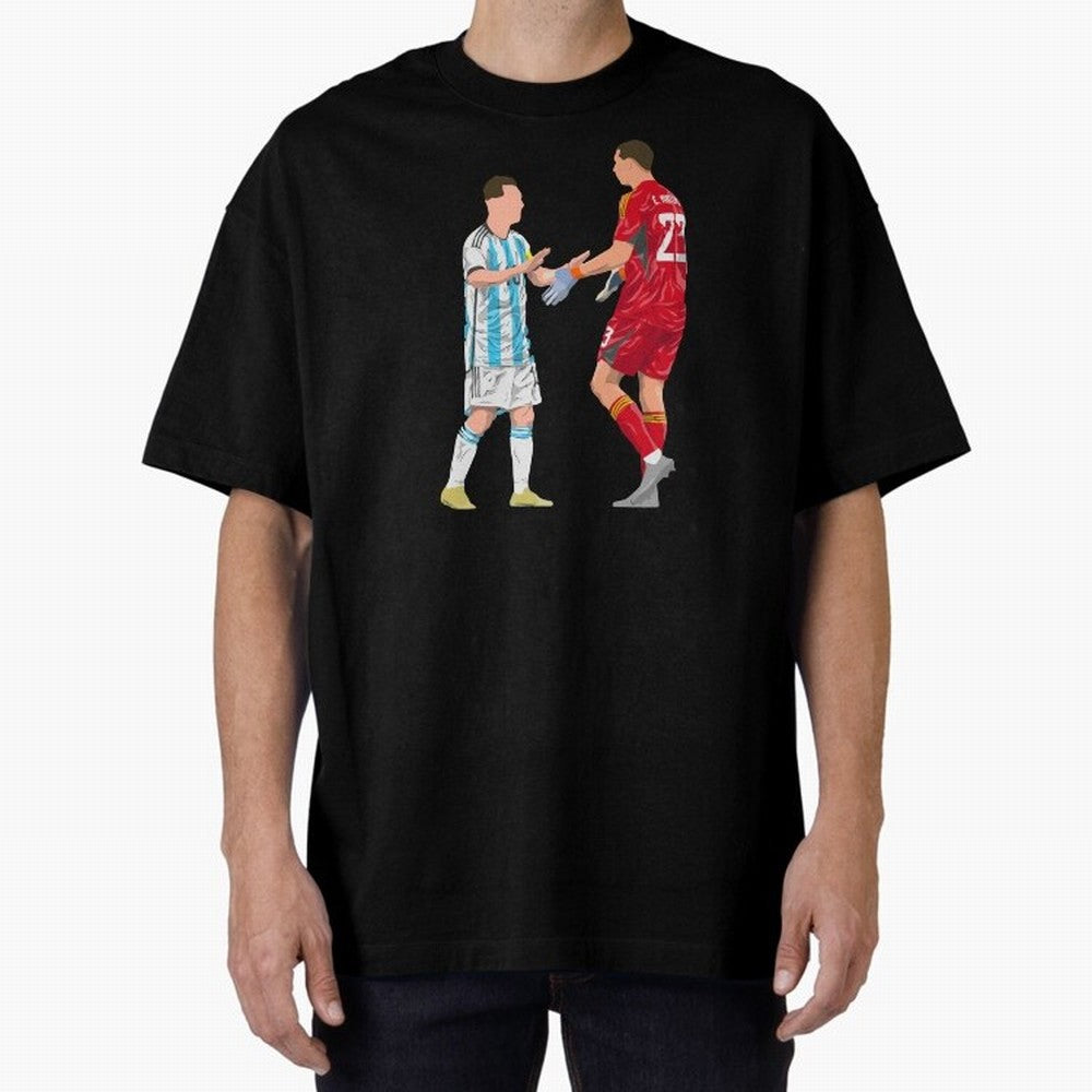 Messi and Martinez Celebrates World Cup 2022 Oversized T-Shirt Bring Retro Soccer Energy to the FIFA World Cup 2026 USA Canada Mexico Journey through Mbappe and Neymar Highlights, England Pride, Tournament Hype, Historic Matchups, Family Viewing