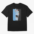 Messi World Cup 2022 Oversized T-Shirt Bring Global Tournament Vibes to Match Day Hype around FIFA World Cup 2026 Group Stage, Cristiano Ronaldo, Haaland and CR7, Argentina, Sports Nostalgia, International Competition, Famous Players and