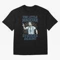 Messi - The Magician Oversized T-Shirt Honor Match Day Hype around FIFA World Cup 2026, Haaland and Mbappe, France, Sports Nostalgia, International Competition, Famous Players and Unforgettable Victories; Perfect for Fans, Collectors, Family
