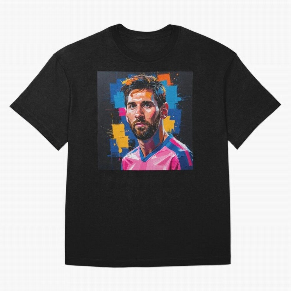 Vibrant Artistic Portrait of Lionel Messi (GOAT) - Digital painting (Version 4) Classic T-Shirt Stand Proud for FIFA World Cup 2026 Group Stage Spirit, Built around Germany, CR7, Supporter Pride, Iconic Celebrations, Legendary Names and Global