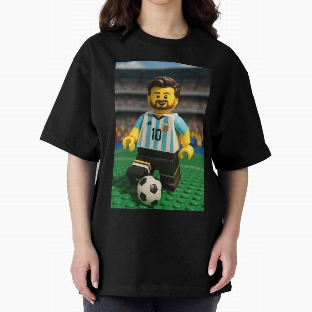 Block Leo Oversized T-Shirt Back Your Heroes with Match Day Hype around FIFA World Cup 2026, Messi, Neymar and Mbappe, Brazil, Portugal and Argentina, Football History, Final Match Energy, Crowd Noise and Once in a Lifetime Moments; Great for