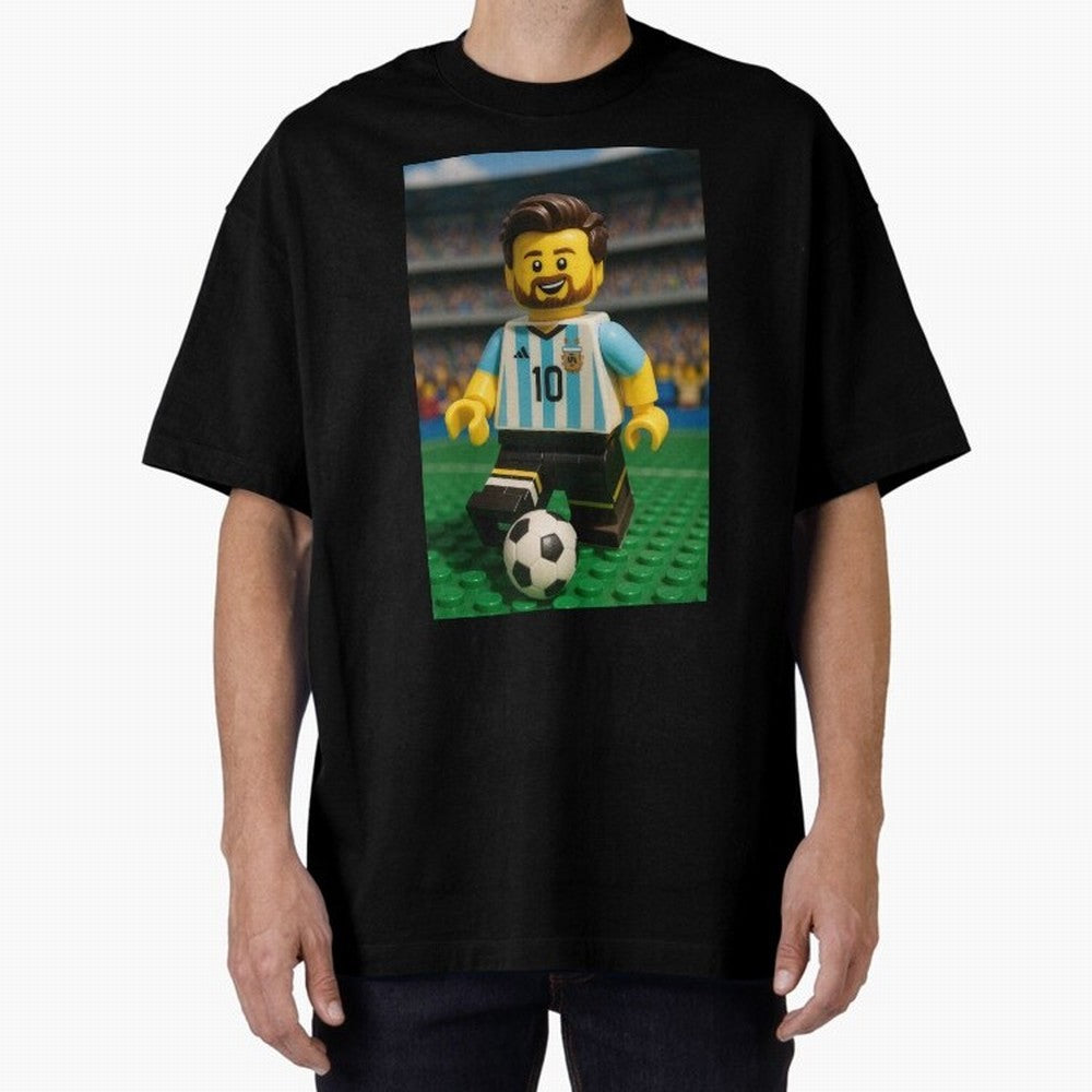 Block Leo Oversized T-Shirt Back Your Heroes with Match Day Hype around FIFA World Cup 2026, Messi, Neymar and Mbappe, Brazil, Portugal and Argentina, Football History, Final Match Energy, Crowd Noise and Once in a Lifetime Moments; Great for